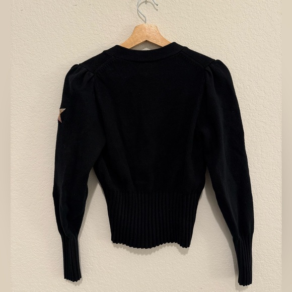 Cinq a Sept Cardigan Sweater Black and Multi, XS - Picture 6 of 6